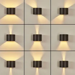 hofstein Applique murale Badajoz Brun, 1 lumière