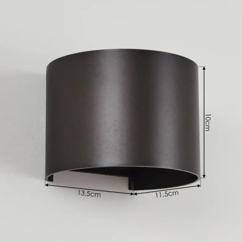 hofstein Applique murale Badajoz Brun, 1 lumière