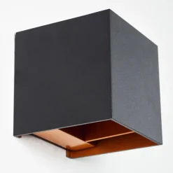 hofstein Applique murale Badajoz Cuivre, Noir, 1 lumière