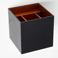 hofstein Applique murale Badajoz Cuivre, Noir, 1 lumière