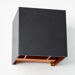 hofstein Applique murale Badajoz Cuivre, Noir, 1 lumière