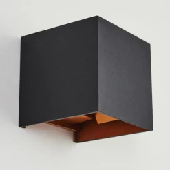 hofstein Applique murale Badajoz Cuivre, Noir, 1 lumière