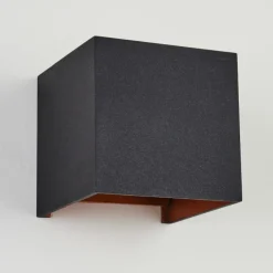 hofstein Applique murale Badajoz Cuivre, Noir, 1 lumière