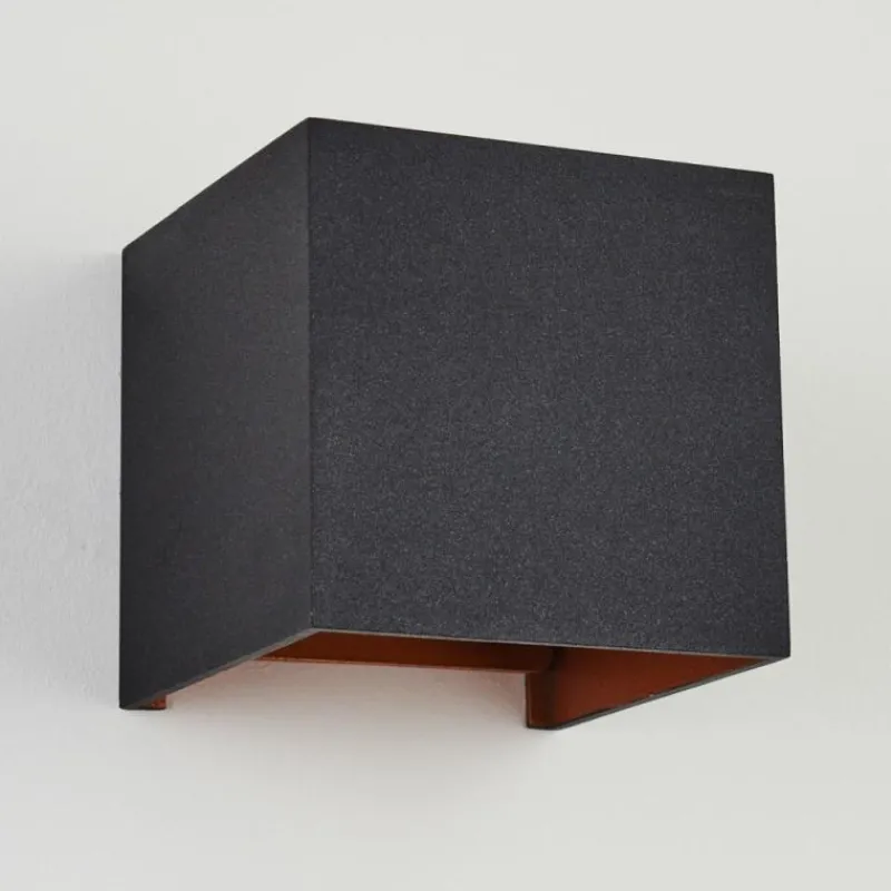 hofstein Applique murale Badajoz Cuivre, Noir, 1 lumière