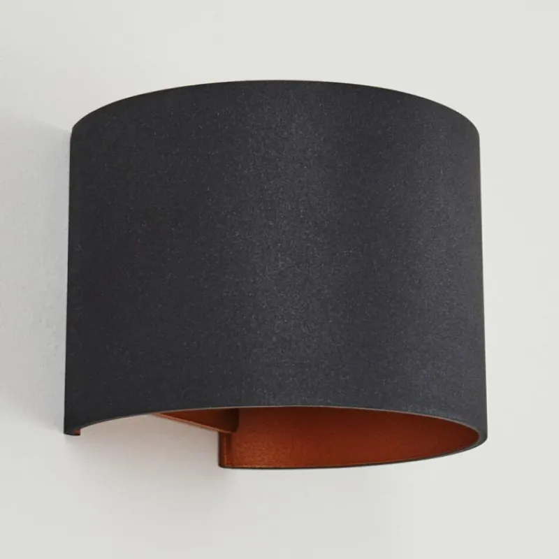 hofstein Applique murale Badajoz Cuivre, Noir, 1 lumière