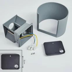 hofstein Applique murale Badajoz Gris, 1 lumière