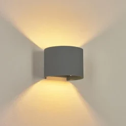 hofstein Applique murale Badajoz Gris, 1 lumière