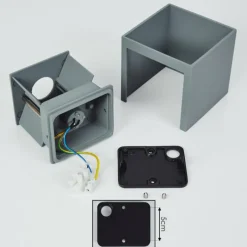 hofstein Applique murale Badajoz Gris, 1 lumière