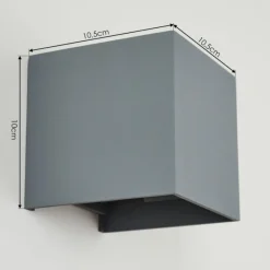 hofstein Applique murale Badajoz Gris, 1 lumière