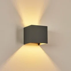 hofstein Applique murale Badajoz Gris, 1 lumière