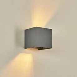 hofstein Applique murale Badajoz Gris, 1 lumière