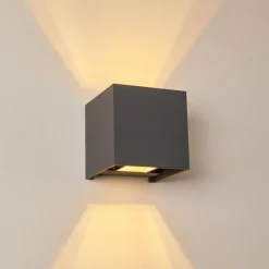 hofstein Applique murale Badajoz LED Anthracite, 1 lumière