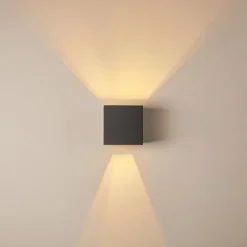 hofstein Applique murale Badajoz LED Anthracite, 1 lumière