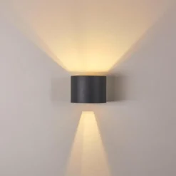 hofstein Applique murale Badajoz LED Anthracite, 1 lumière