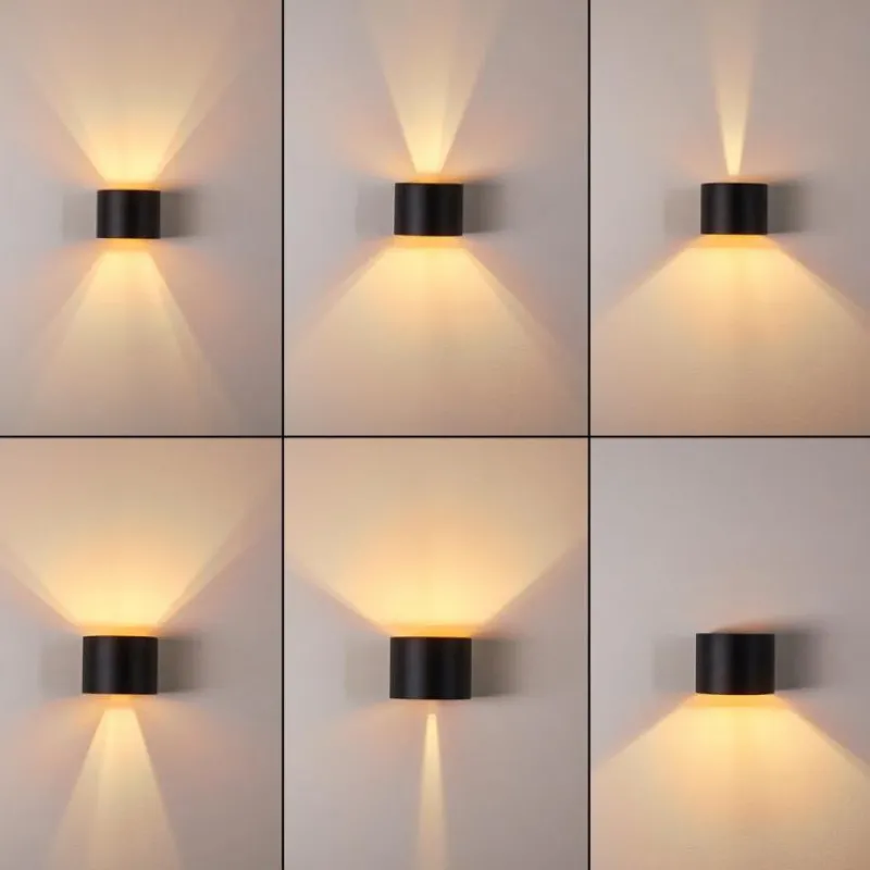 hofstein Applique murale Badajoz LED Cuivre, Noir, 1 lumière