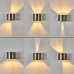 hofstein Applique murale Badajoz LED Brun, 1 lumière