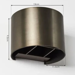 hofstein Applique murale Badajoz LED Brun, 1 lumière