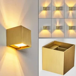 Lampes Dorées-hofstein Applique murale Badajoz LED Or, Laiton, 1 lumière