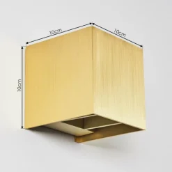 Lampes Dorées-hofstein Applique murale Badajoz LED Or, Laiton, 1 lumière