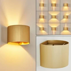 Lampes Dorées-hofstein Applique murale Badajoz Or, 1 lumière