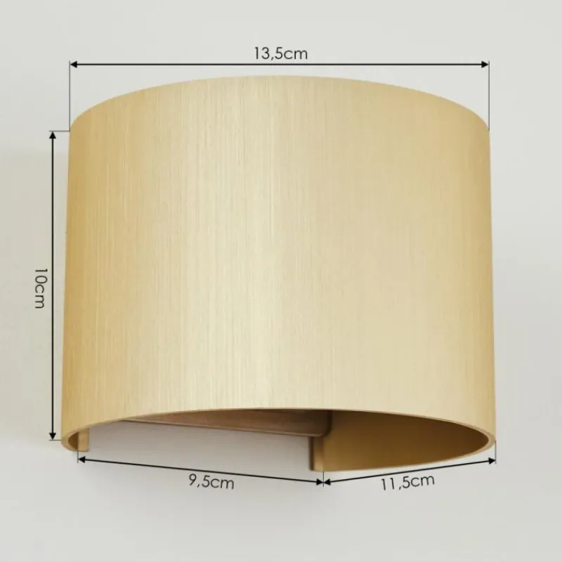 Lampes Dorées-hofstein Applique murale Badajoz Or, 1 lumière