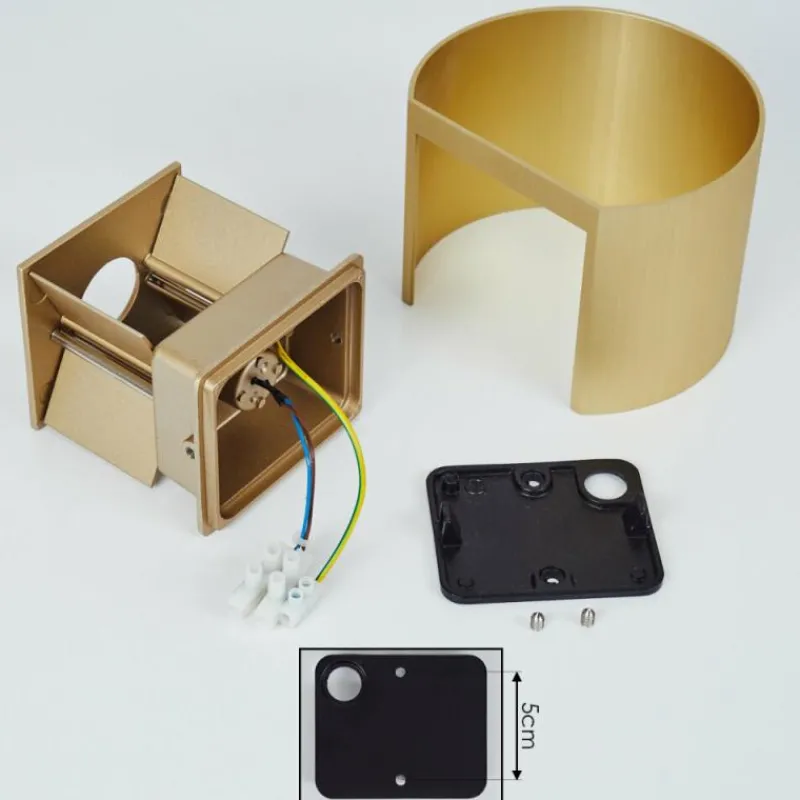 Lampes Dorées-hofstein Applique murale Badajoz Or, 1 lumière