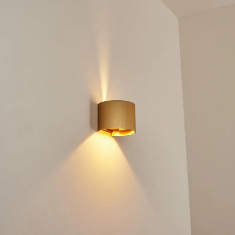 Lampes Dorées-hofstein Applique murale Badajoz Or, 1 lumière