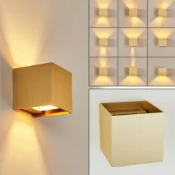 Lampes Dorées-hofstein Applique murale Badajoz Or, 1 lumière