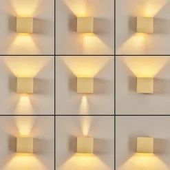 Lampes Dorées-hofstein Applique murale Badajoz Or, 1 lumière