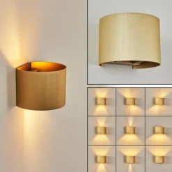 Lampes Dorées-hofstein Applique murale Badajoz Or, 1 lumière