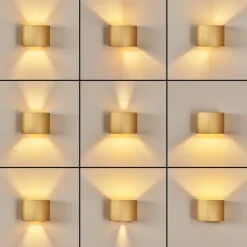 Lampes Dorées-hofstein Applique murale Badajoz Or, 1 lumière