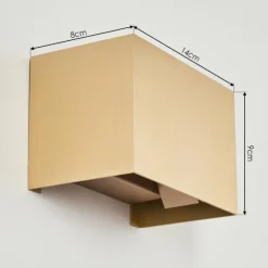 Lampes Dorées-hofstein Applique murale Badajoz Or, 1 lumière