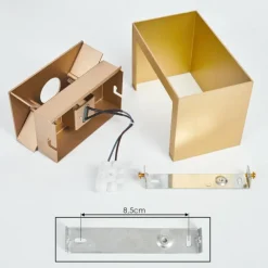 Lampes Dorées-hofstein Applique murale Badajoz Or, 1 lumière