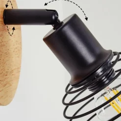 Lampes Vintages & Rétros-hofstein Applique murale Ballis Écru, Noir, 1 lumière