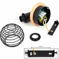 Lampes Vintages & Rétros-hofstein Applique murale Ballis Écru, Noir, 1 lumière