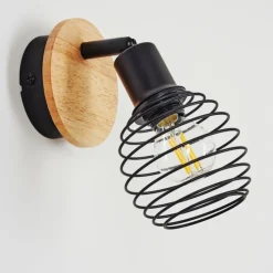 Lampes Vintages & Rétros-hofstein Applique murale Ballis Écru, Noir, 1 lumière