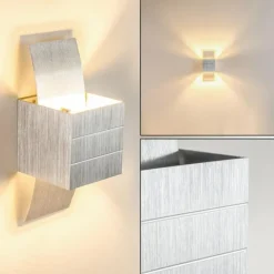 hofstein Applique murale Baltimore LED Aluminium, 1 lumière