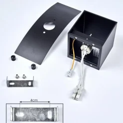 hofstein Applique murale Baltimore Noir, 1 lumière