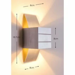 hofstein Applique murale Baltimore Aluminium, 1 lumière