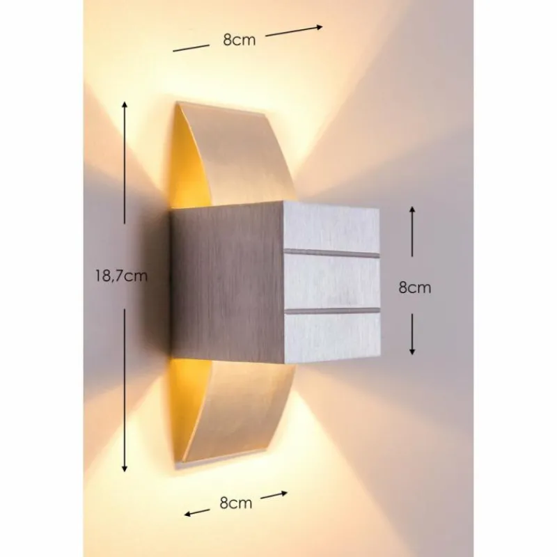 hofstein Applique murale Baltimore Aluminium, 1 lumière