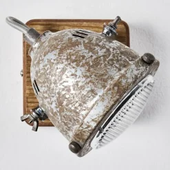 Lampes Vintages & Rétros-hofstein Applique murale Bangkok Brun, Etain, 1 lumière