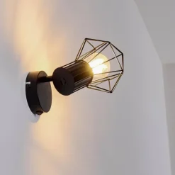 hofstein Applique murale Bardhaman Noir, 1 lumière