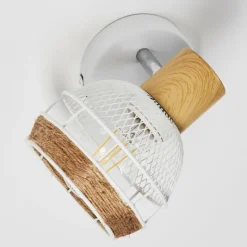 Luminaires Scandinaves-hofstein Applique murale Bariloche Chrome, Blanc, 1 lumière