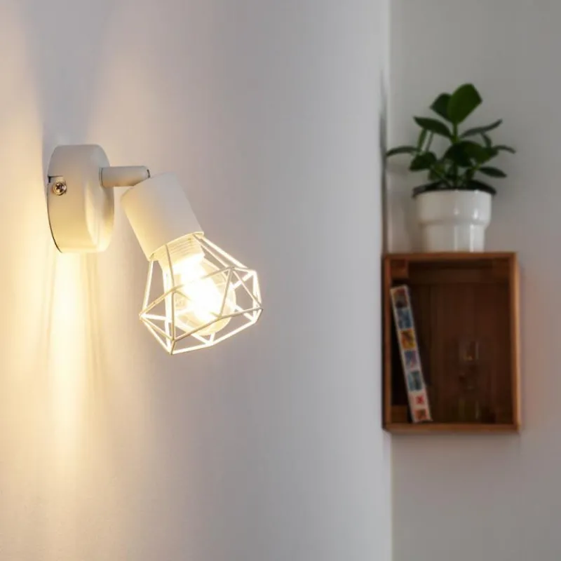 hofstein Applique murale Baripada Blanc, 1 lumière