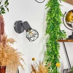 hofstein Applique murale Baripada Anthracite, Chrome, 1 lumière