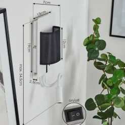 Lampes En Tissu-hofstein Applique murale Beaverton LED Blanc, 2 lumières