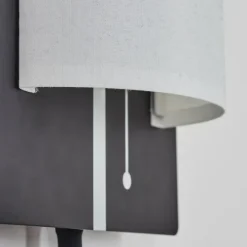 Lampes En Tissu-hofstein Applique murale Beaverton LED Noir, 2 lumières