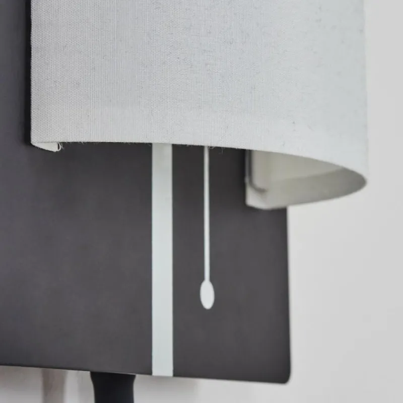 Lampes En Tissu-hofstein Applique murale Beaverton LED Noir, 2 lumières