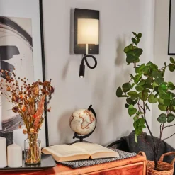 Lampes En Tissu-hofstein Applique murale Beaverton LED Noir, 2 lumières