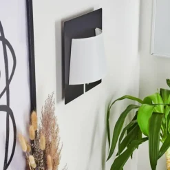 Lampes En Tissu-hofstein Applique murale Beaverton LED Noir, 1 lumière